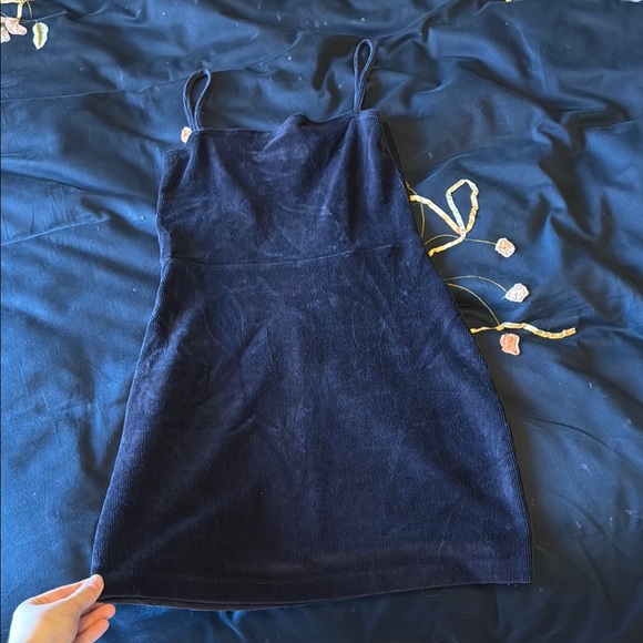 Forever 21 Black Velvet Dress - Picture 1 of 5